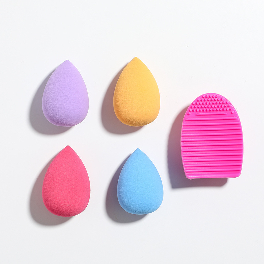 Amazon transfronterizo 16 pinceles de maquillaje Traje + cuatro soplo de polvo + lavadora de cepillo