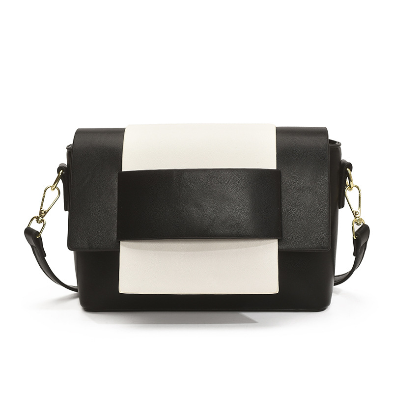 Bolso de mano retro estilo Hong Kong 2025 verano nuevo estilo bolso femenino diseño de nicho bolso de hombro moda contraste color bandolera marea