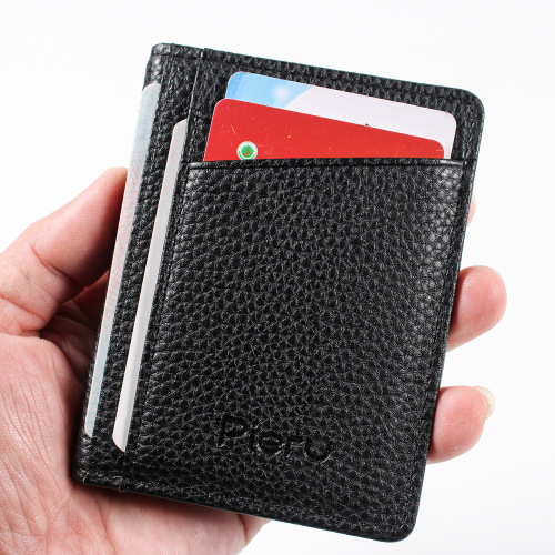  Best-Selling Multifunctional, High-Capacity Card Holder with Lychee Grain Design for Documents and Cards—Wholesale Leather Wallet for Driver’s Licenses