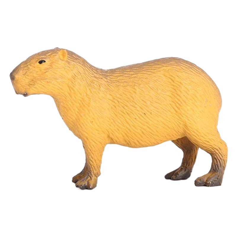 Vida silvestre transfronteriza simulación sólida carpincho modelo estático Kapibala Capybara modelo de juguete