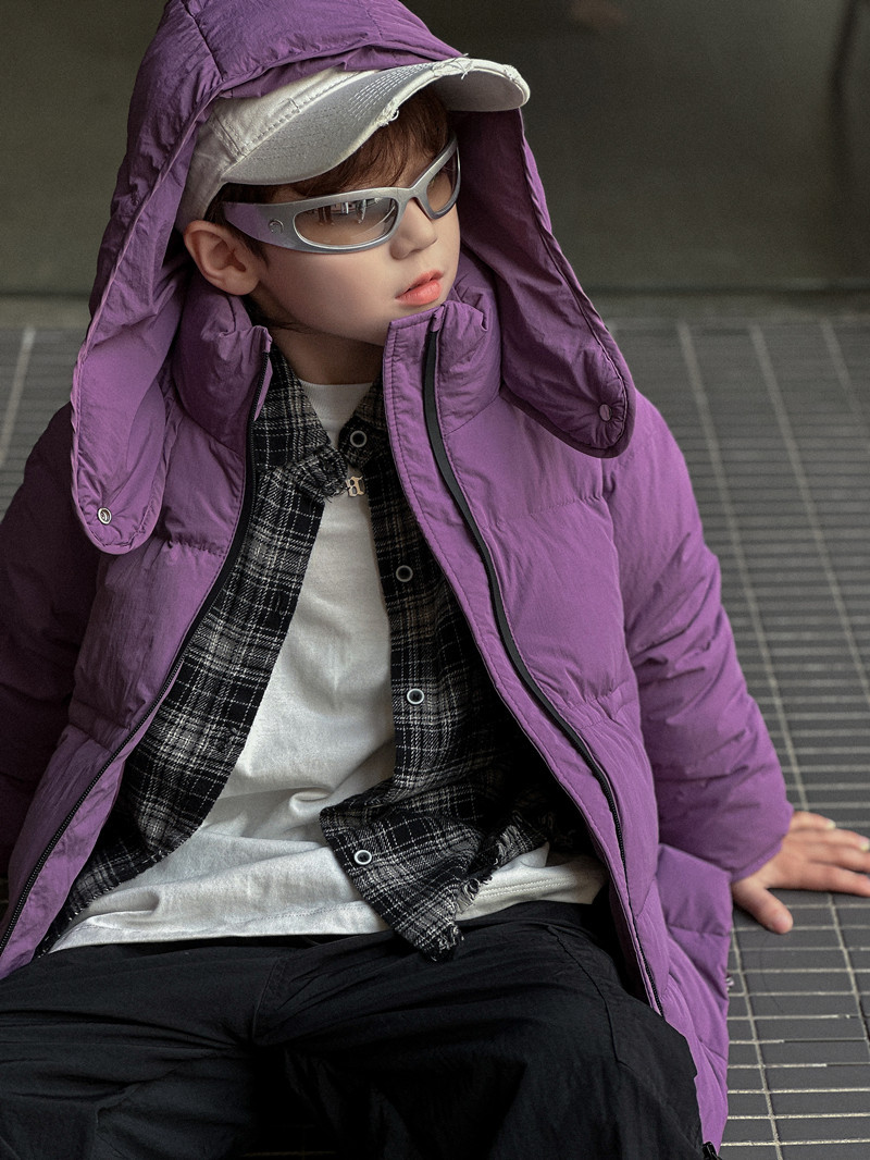 Children's demi-season velvet down jacket for men and women