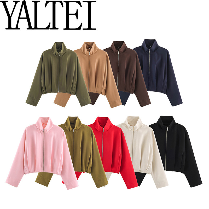 ZA cross-border AliExpress ins European and American foreign trade women's fashion versatile bomber jacket 8372283 ZA cross-border AliExpress ins European and American foreign trade women's fashion versatile bomber jacket 8372283