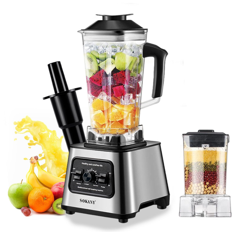 Cross-Border 110V European Standard 2.5L Capacity Household High-Speed Wall-Breaking Machine 9-Speed Food Mixer for Ice Crushing Cooking