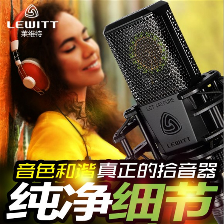 Levitt 440 microphone live broadcast equipment singing mobile phone computer microphone large diaphragm capacitor microphone