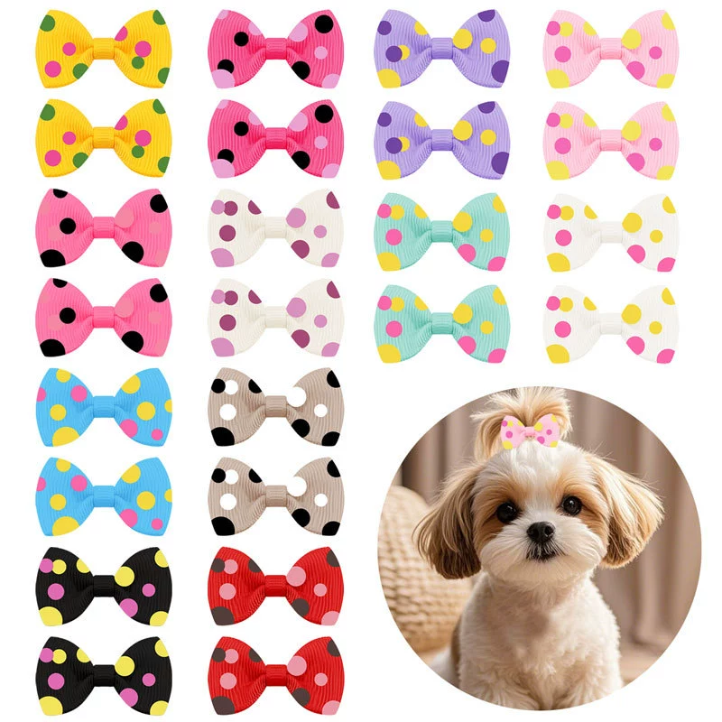 Трансграничная точка-бантик Малцис Йоркская собака-карточка для волос Домашние животные bb-заколки для волос
