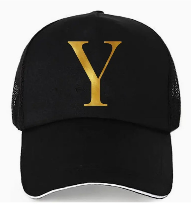 English Letter Trucker Cap 26英文字母印花棒球帽男女情侣网帽|undefined
