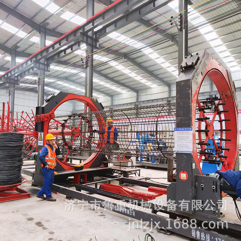 2米数控钢筋滚笼机  2000型智能钢筋笼滚焊机 二米绕笼机