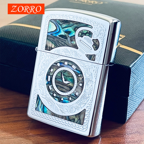 ZORRO Hong Kong Zorro brand kerosene lighter classic smoked blue shell series gift for boyfriend