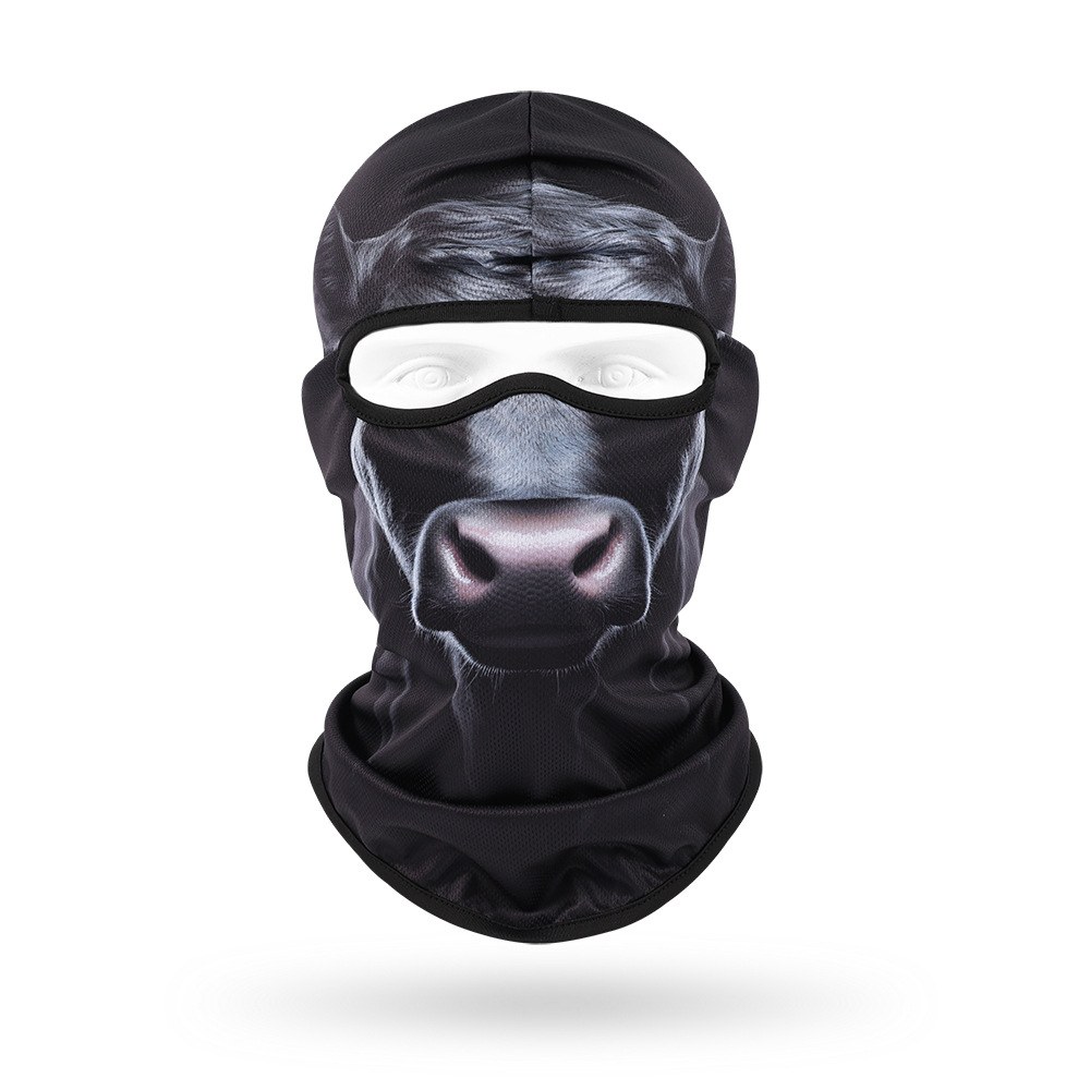 Sudor absorbente máscara transpirable de secado rápido para hombres y mujeres ciclismo al aire libre bicicleta protección solar sombrero lindo mascota sombrero animal bufanda