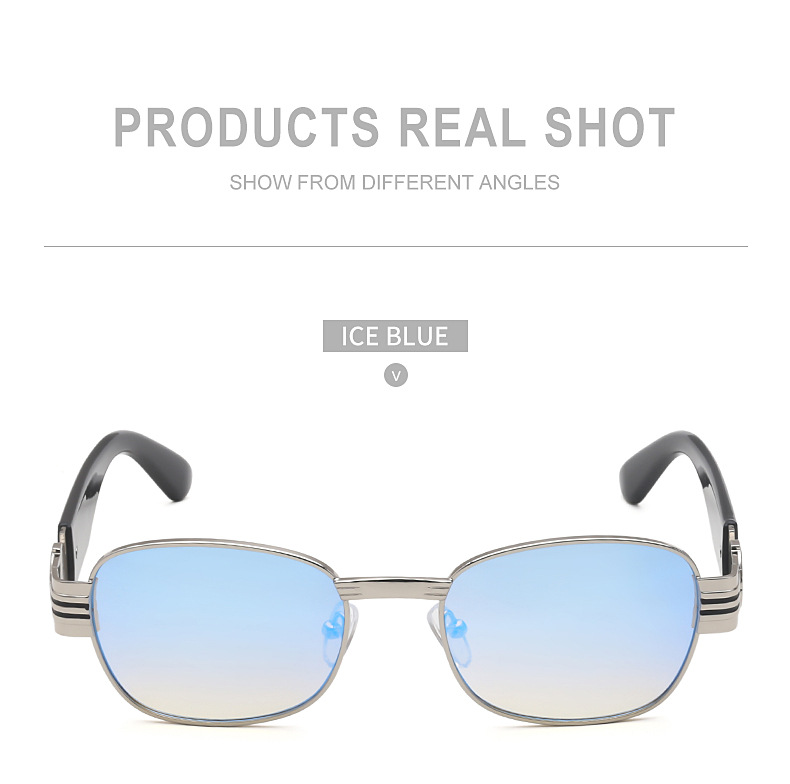 Fashion Anti-uv Small Frame Metal Sunglasses Wholesale display picture 1