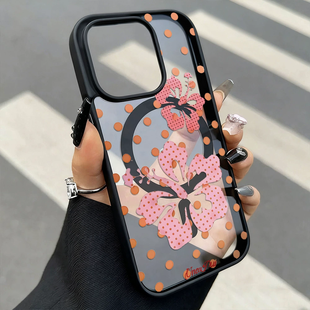Чехол для iPhone (15–17 Pro Max) фуксия матовый, защита от падений