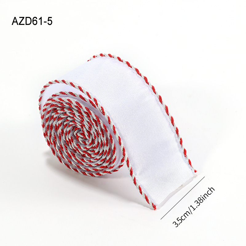3.5CM banda de borde blanco rojo / 2m
