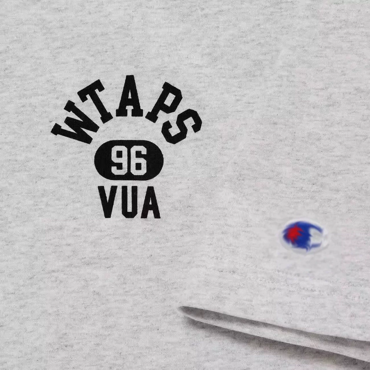Трендовая марка WTAPS CHAMPIO ACADEMY SS совместная чемпионская футболка с коротким рукавом 25SS