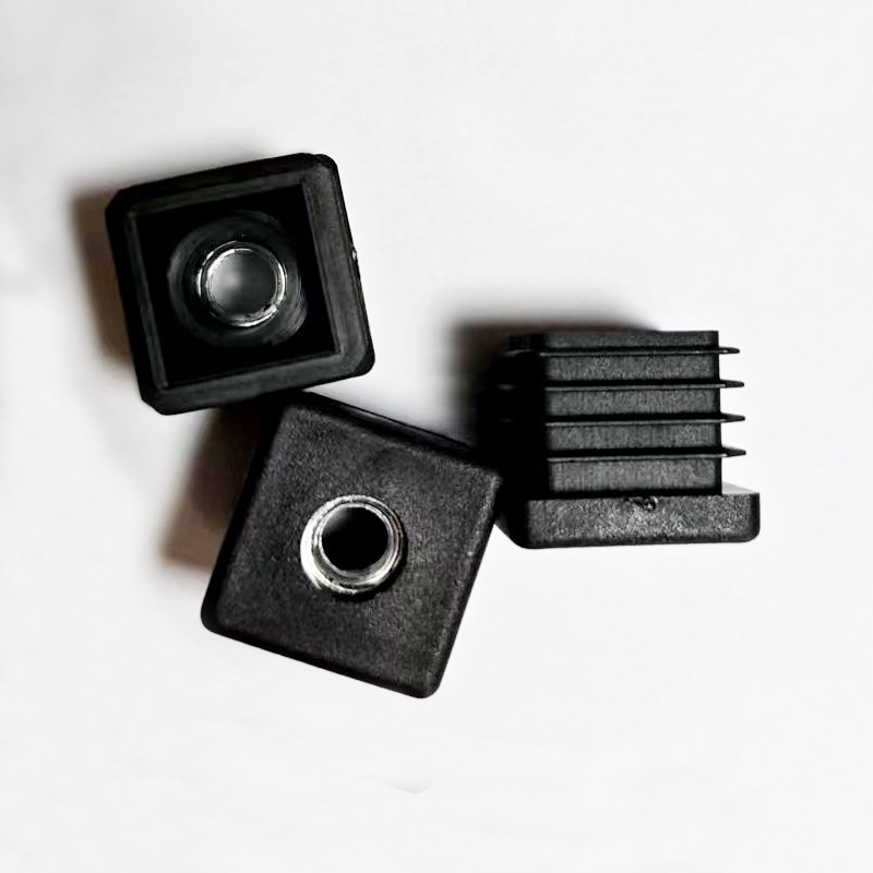 M8螺母25*25方形管塞方管塑料螺母塞轮套内螺母塞桌椅脚蹬家具