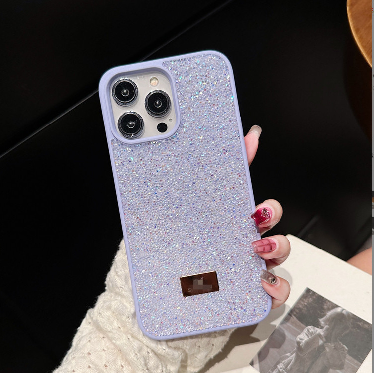奢华闪钻适用苹果16ProMax手机壳iPhone15电镀潮牌高级水钻14全包|undefined