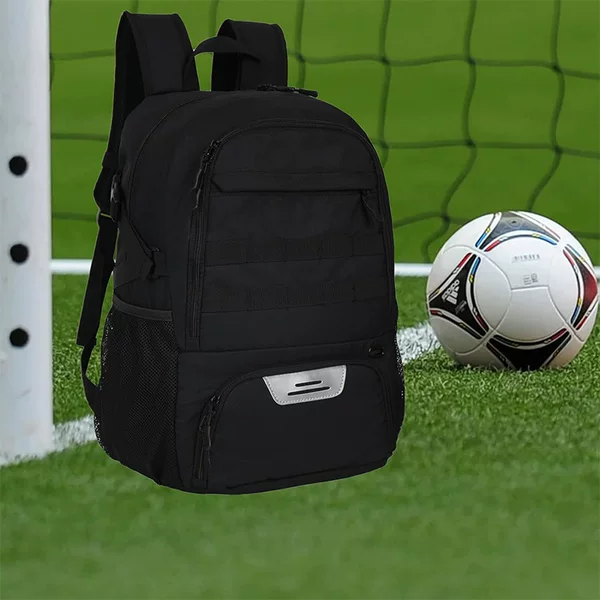 Amazon Cross-Border Popular Football Backpack Black Independent Shoe Compartment Sports Backpack Oxford Cloth Customization Manufacturer