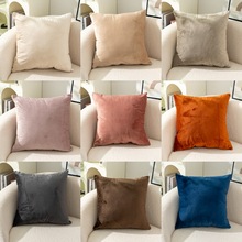 荷兰绒抱枕套清仓 棉麻抱枕天鹅绒枕套简约烫金靠枕套含枕芯靠垫