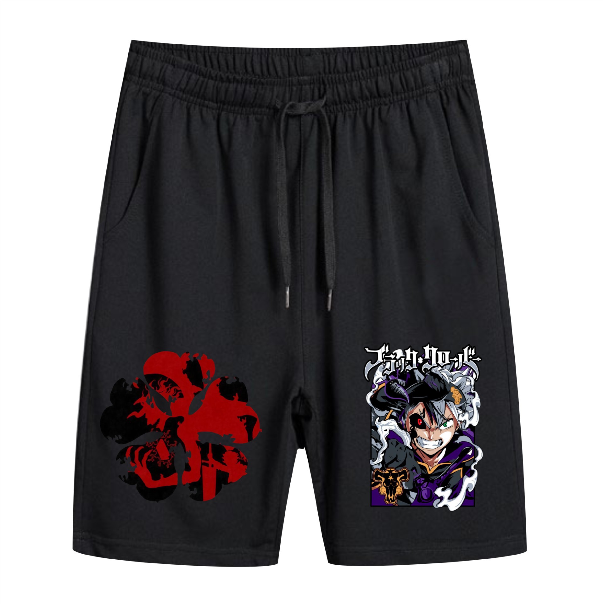 Pantalones de playa Black Clover de trébol negro de comercio exterior