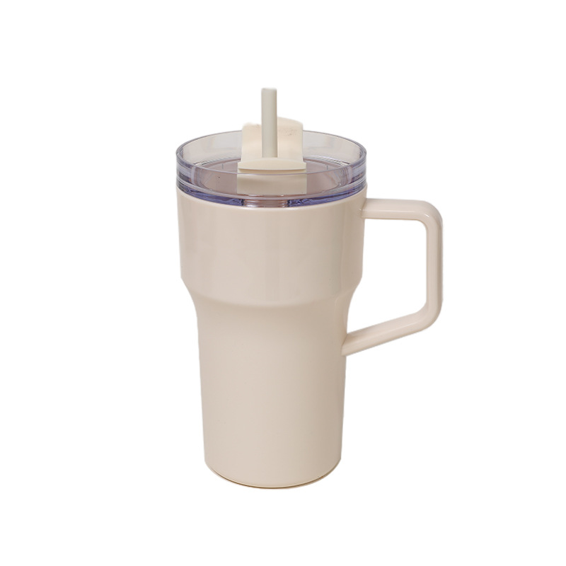 Fábrica directa para el nuevo 22oz taza de automóvil de plástico con mango de taza de agua portátil cariñosa taza de paja