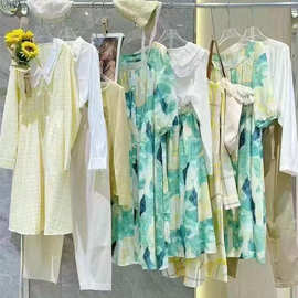 中高端品牌撤柜女装尾款清货衣服清仓厂家货源实体直播一手货源