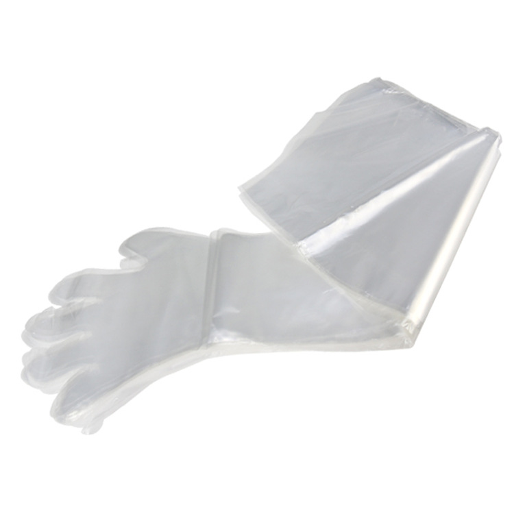 A出口欧美南美高EVA动物胚胎移植 育种猪牛羊 护臂PE长臂塑料手套