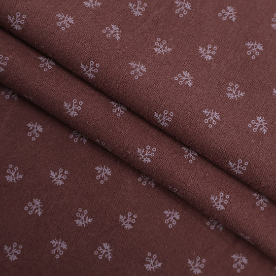 in stock Cotton Plain Scrub Printed Fabric Solanum Floral Cloth Autumn and Winter Children's Doll Shirt Shirt Fabric