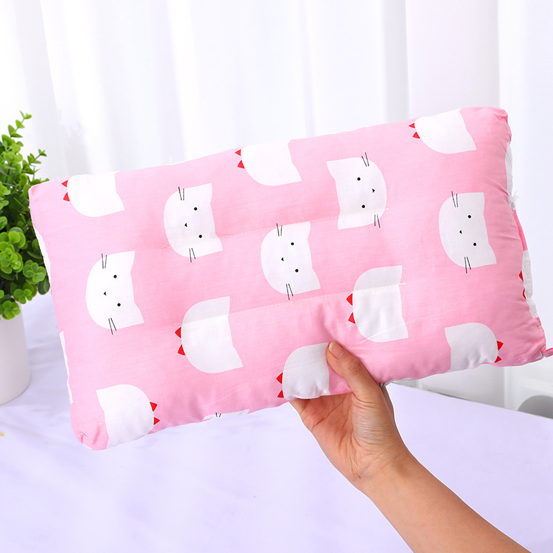 Pink kitten pure cotton pillow