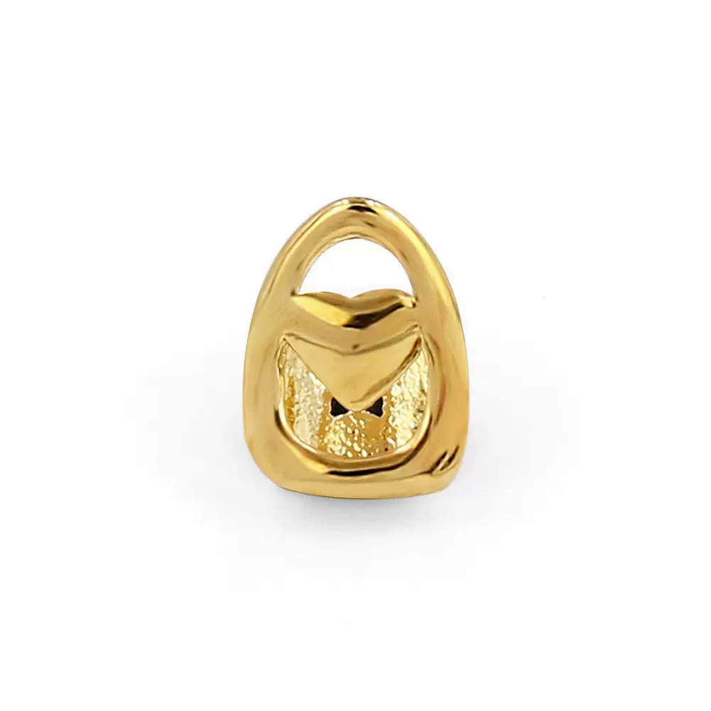 新款单颗爱心单颗金牙套 teeth grills rapper嘻哈饰品