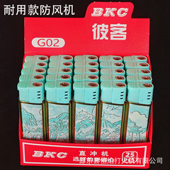 彼客G02蓝焰防风打火机直冲高颜值创意清新加厚耐用打火机 新款