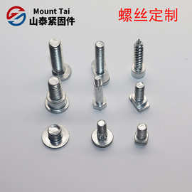 工厂供应定制非标铁质实心铆钉  六角法兰螺栓 圆头螺丝等各类紧