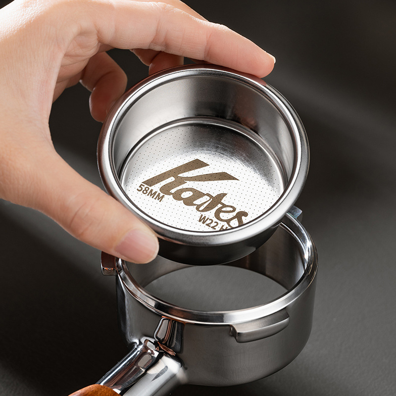 Coffee princess coffee double powder bowl 58mm semi-automatic espresso coffee machine accessories 18g24g precision powder bowl