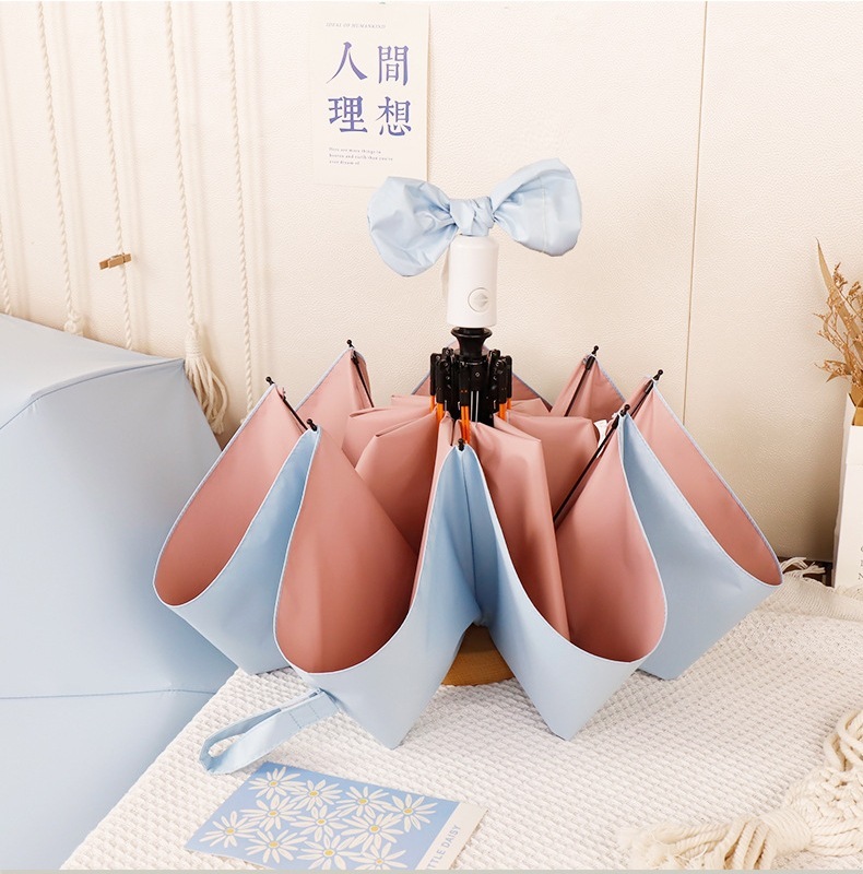女性用文学傘、晴雨兼用、折りたたみビニール日傘、日焼け止め、UVカット、女子学生用日傘|undefined