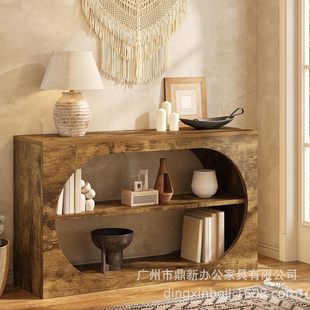 Entry Console Table with Storage Space 3 Tier Farmhouse Narrow Sofa Table for Entryway, Foyer