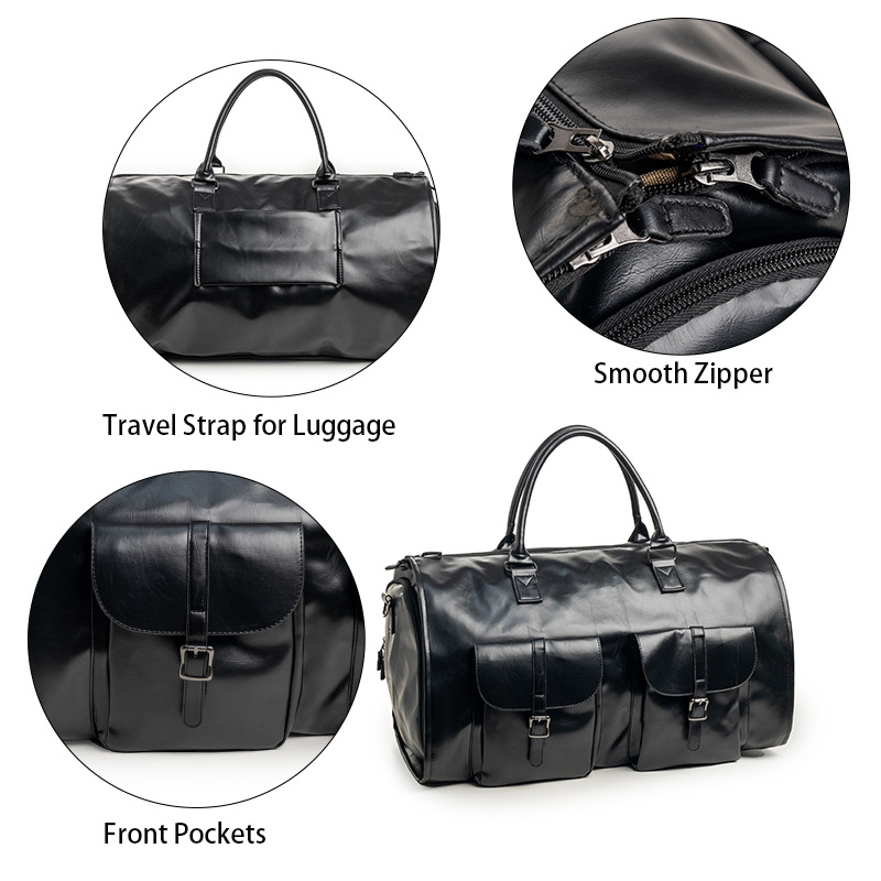Neue wandelbare Gepäcktasche für Kleidung, 2-in-1-Hängehandtasche, Anzugtasche, Business-Reisetasche_voghion.com
