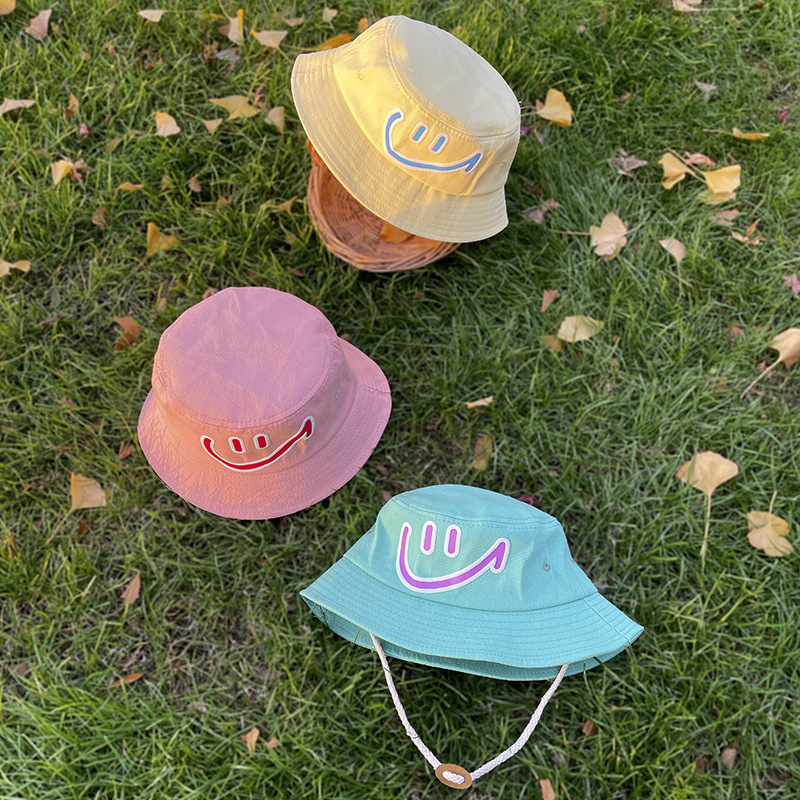 Kinder Unisex Süß Lächelndes Gesicht Drucken Bucket Hat display picture 1