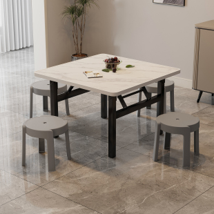9W Folding Table for Stalls, -699.999999999x20% off Stack Square Table for Home Rental, Dining Table, Outdoor Low Table for Stalls