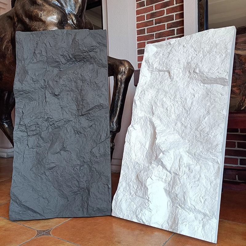 PU Mountain Rock pared de fondo pared interior y exterior ladrillo sala de estar villa solárium poliuretano piedra de imitación ligera piedra cultural de cuero