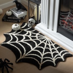 Amazon イミテーションカシミアフロアマット ハロウィンカーペット ホームドア 滑り止め 汚れにくい 玄関マット ベッドサイドマット