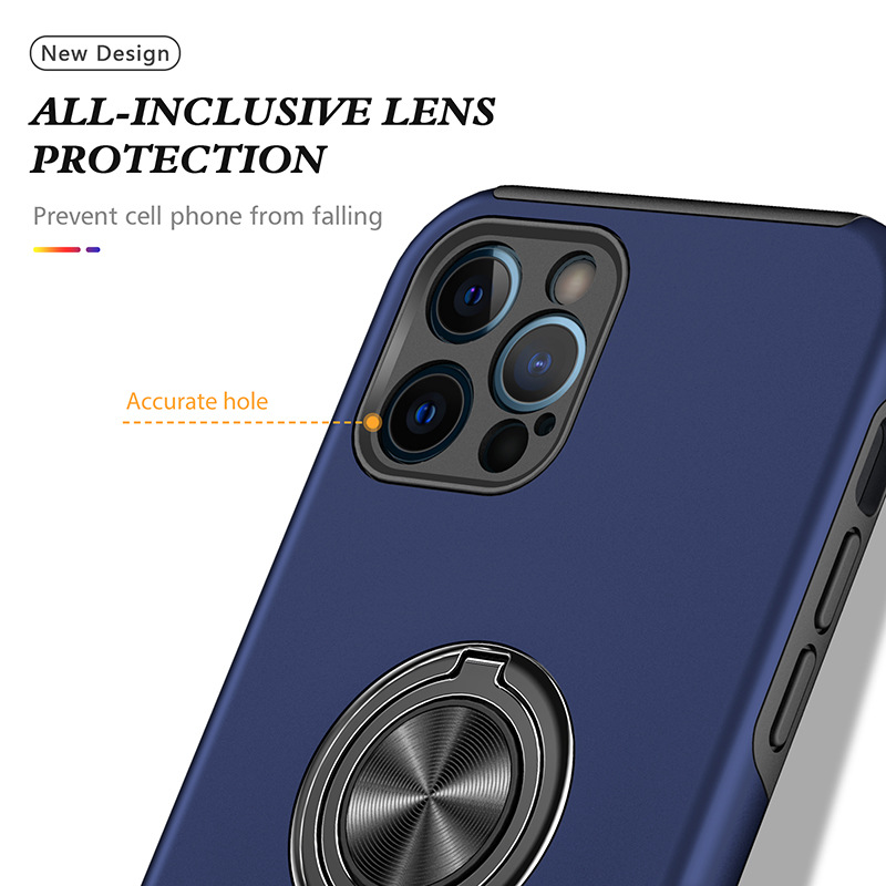 Custodia minimalista adatta per iPhone 12 Pro, custodia protettiva con anello invisibile per iPhone 17e, vendita all'ingrosso transfrontaliera_voghion.com