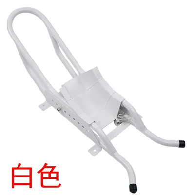 Motorcycle frame Clamp, Tire Fixing Bracket - white-motorcycle-rack-with-tipping-bucket