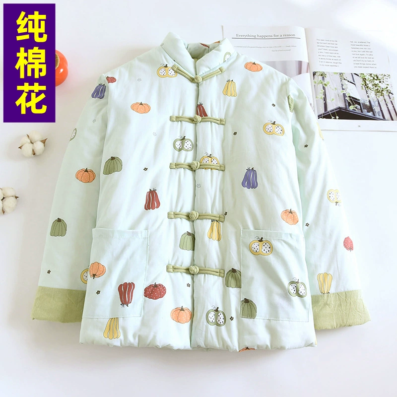 69 зимняя хлопковая хлопчатобумажная одежда ручной работы толстая хлопчатобумажная одежда теплая куртка леди китайская мама хлопковая куртка