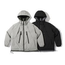 冬季户外机能风连帽冲锋衣棉服男潮牌宽松CityBoy棉衣棉袄外套男