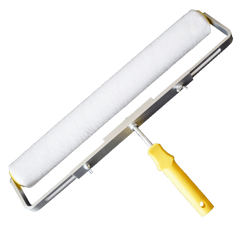 Cepillo de rodillo de pintura alargada de 20 pulgadas, pintura para pisos, manguito de rodillo práctico, pelo fino, pelo corto, más resistente a los disolventes