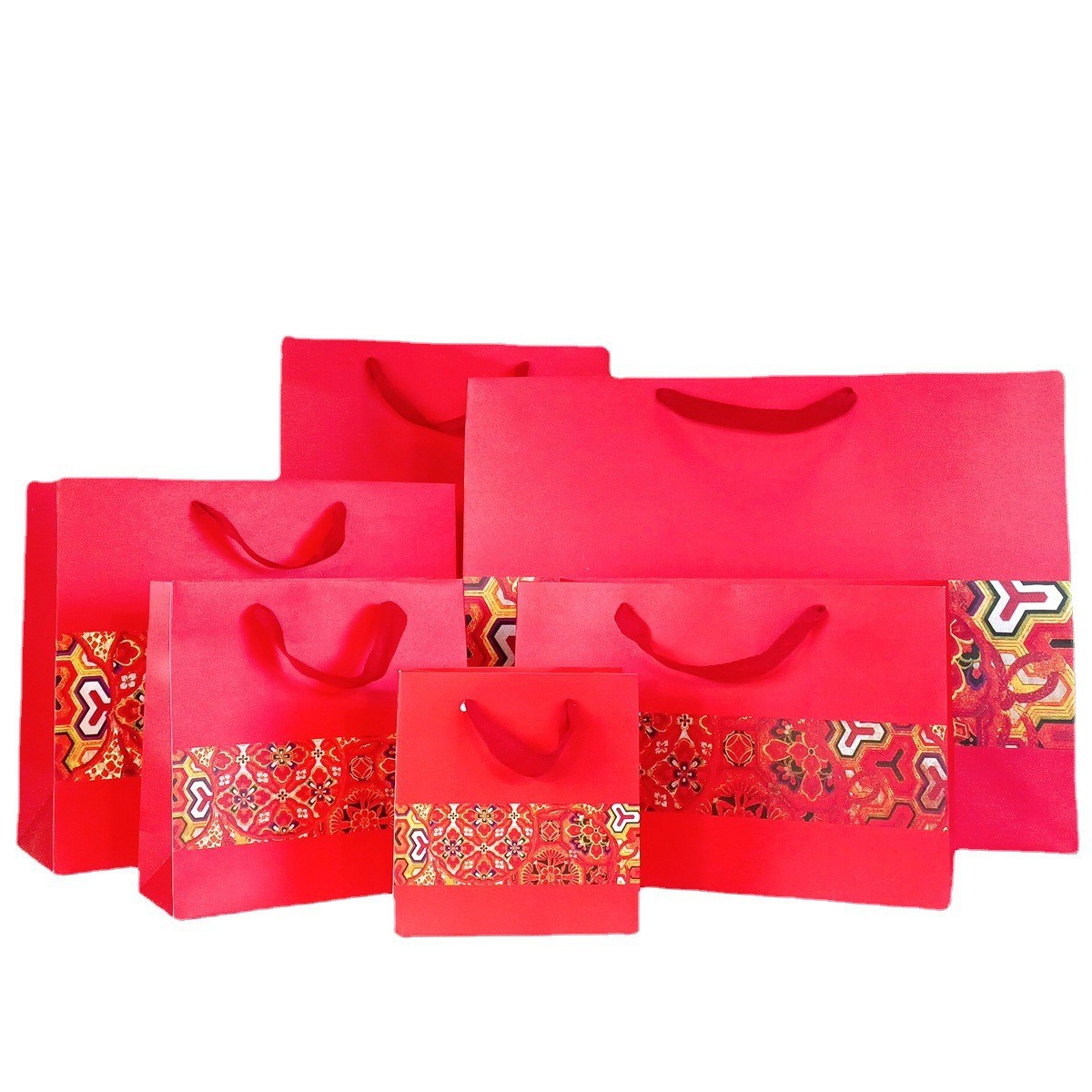 现货兔年国潮大展宏兔中国风礼品纸袋婚庆伴手礼袋