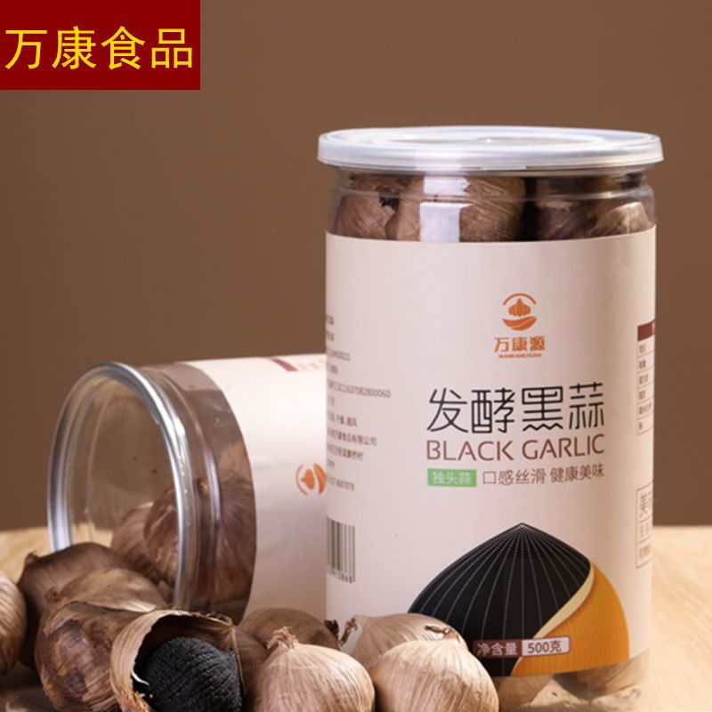 源头厂家独头黑蒜500克桶装山东万康源精品现货特产批发