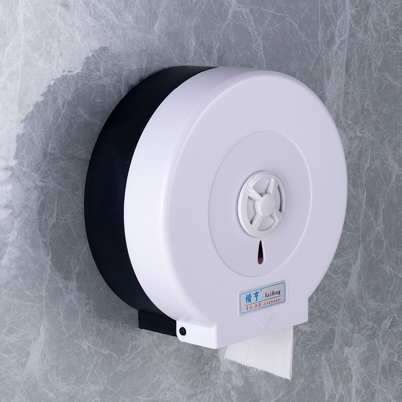Caja de pañuelos de rollo grande Caja de papel de rollo de hotel Caja de papel de papel de baño de inodoro Caja de papel grande montada en la pared sin perforación