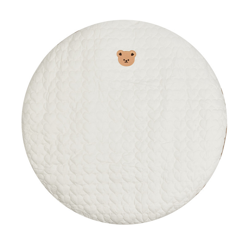 INS nuevo bebé ronda gateando Mat juego estera desmontable y lavable alfombra del piso exquisito bordado alfombra de La Tienda del bebé