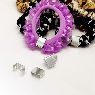 Autumn and Winter Thick Rubber Band Buckle Large Intestine Ring Square Buckle Velvet Hair Ring Buckle European Standard Nickel-Free DIY Hair Rope Headband Accessories New