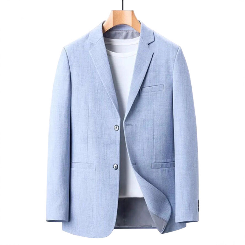 2025 Trendy Design Fashion Casual Versatile Wrinkle-Free Thin Blazer Single-Piece Suit Jacket for Dad