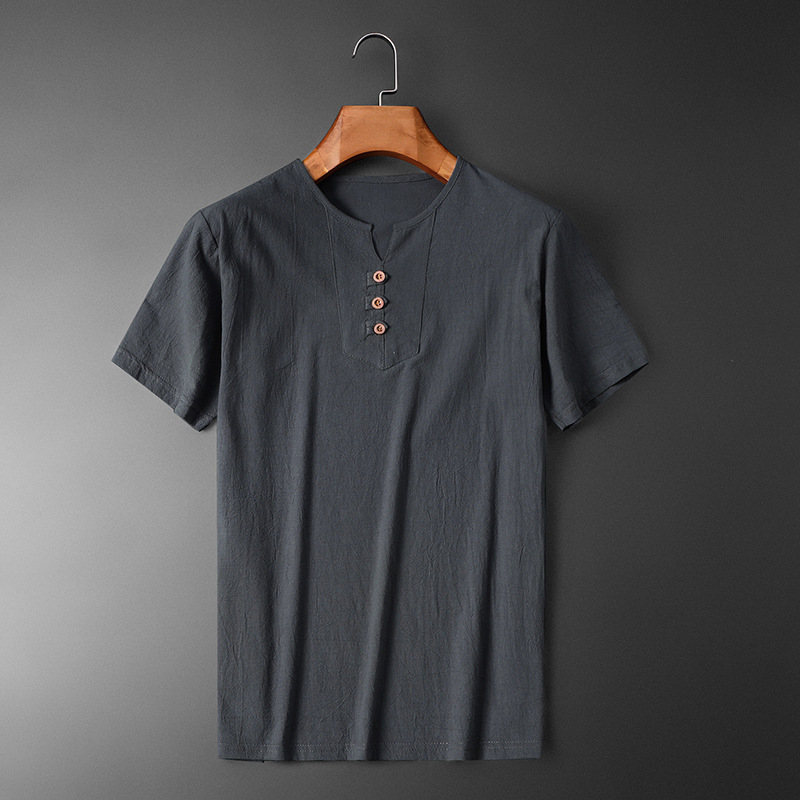 Summer Short-sleeved T-shirt Men's Fashion Casual Plus Size Top